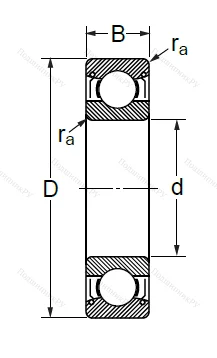 Шариковый однорядный подшипник 80318 (6318 ZZ) в Новороссийске