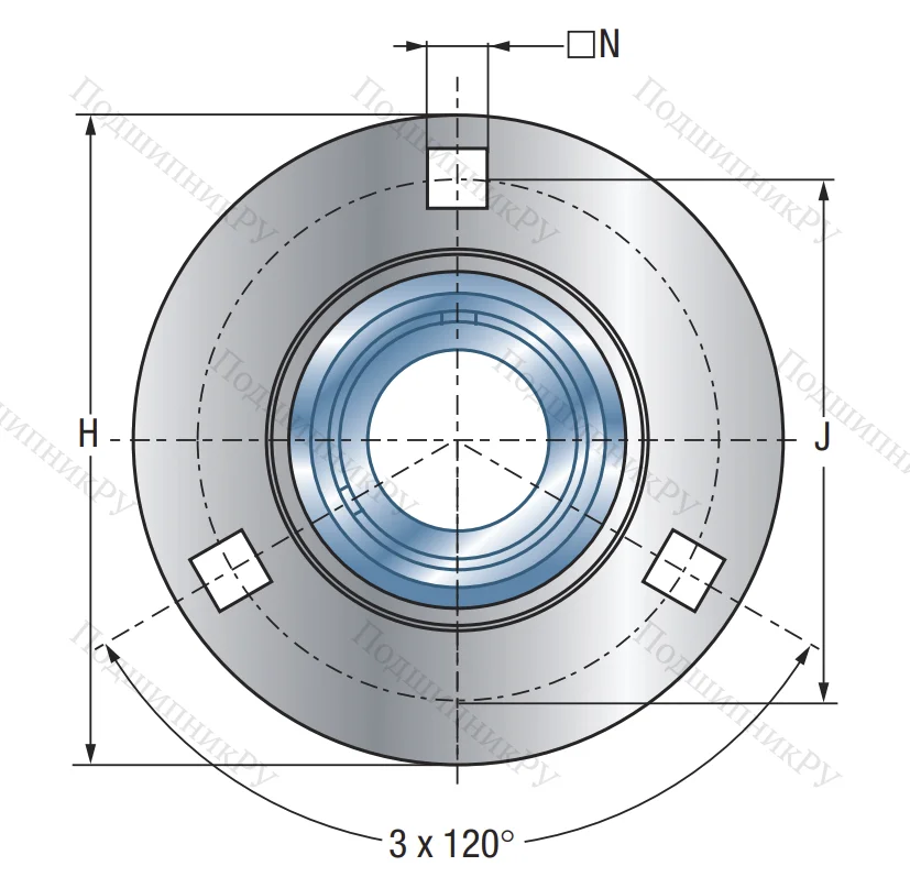 Подшипниковый корпус PF 209
