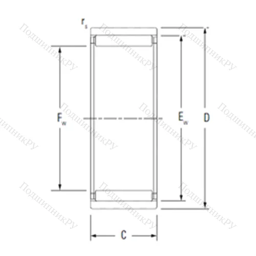 Подшипник игольчатый радиальный RNAO 14X 26X 12