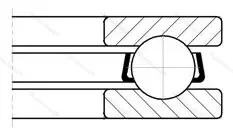 Подшипник 51114/P 5 размер 70x95x18