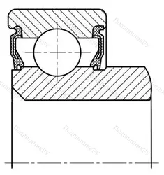 Модификация подшипника 6-520806К1У размер 31x55x19