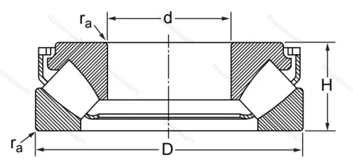 Упорный роликовый подшипник 29420 M (9039420 Л ГОСТ) в Новороссийске
