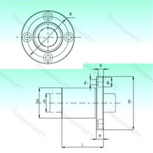 Подшипник шариковый линейный KBF 20