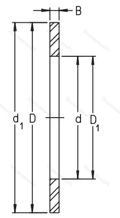 Игольчатый подшипник упорное кольцо LS 4565