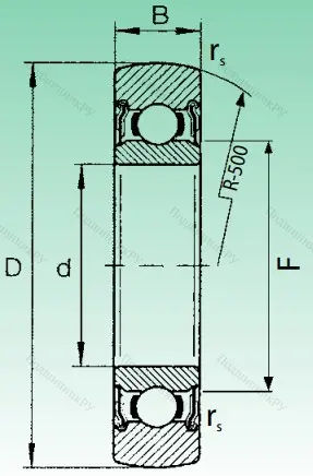 Подшипник LR 208 2RS от производителя  INA