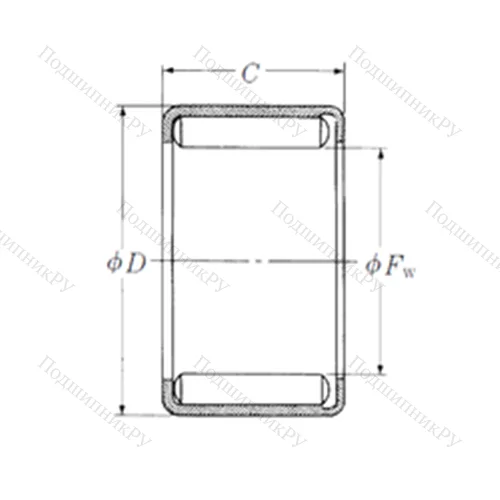 Подшипник игольчатый радиальный Y-228