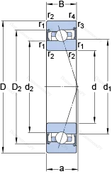 Подшипник S 71915 CB/HCP 4A