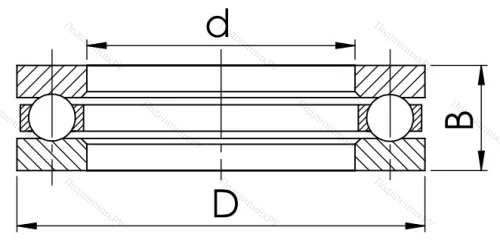 Упорный шариковый подшипник 8320 (51320) в Новороссийске