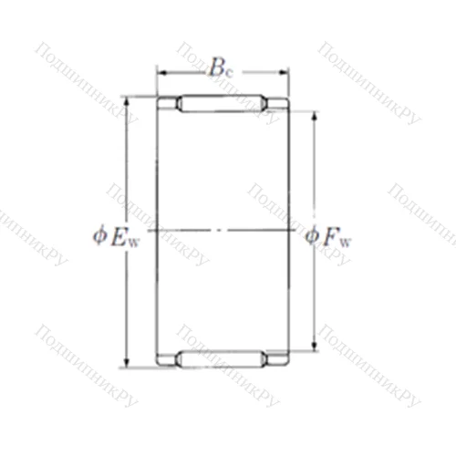Подшипник игольчатый радиальный FBN-10138