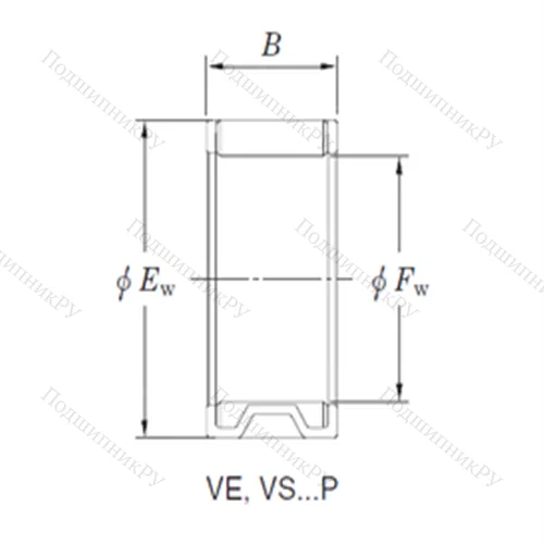 Подшипник игольчатый радиальный VE 263114AB 1