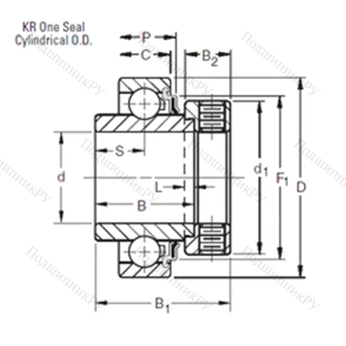 Подшипник шариковый радиальный