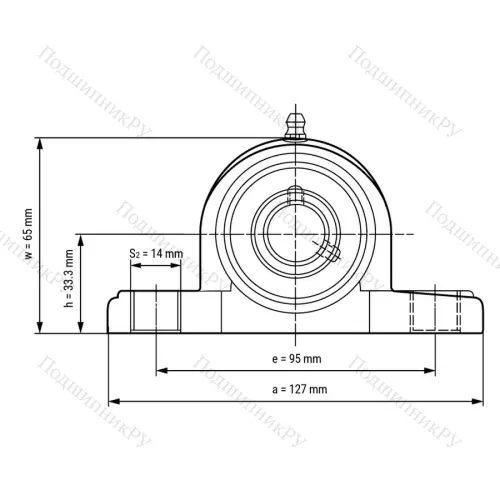 Подшипниковый узел SSUCPPL 201-W - Вал: 12 мм от производителя  LPZ