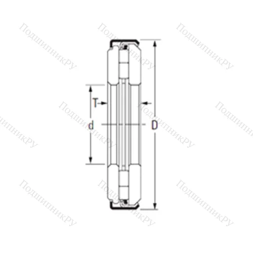 Подшипник игольчатый упорный