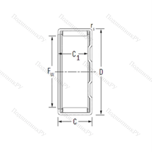Подшипник игольчатый радиальный BK 0608