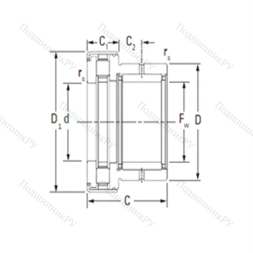 Подшипник комбинированный NAXR 35.Z от производителя  TIMKEN