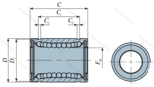 Подшипник LMB 6 UU (IKO) в Новороссийске