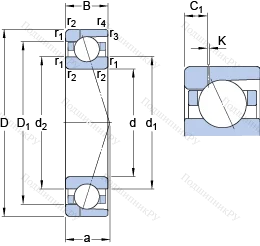 Подшипник 7032 ACD/P 4AH 1 в Новороссийске