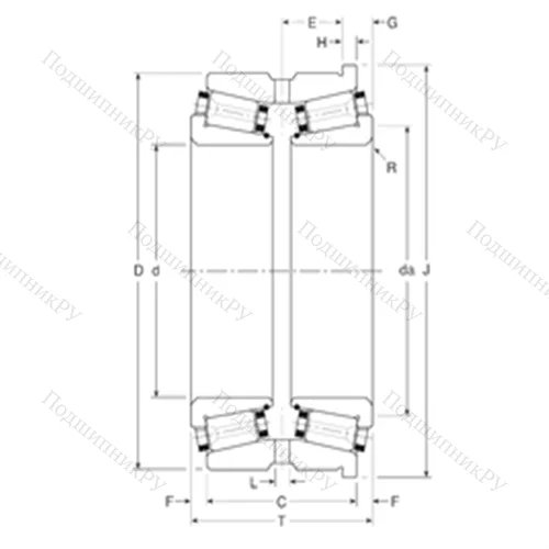 Подшипник роликовый радиально-упорный 112045/112085H
