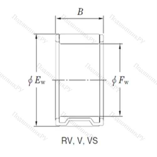 Подшипник игольчатый радиальный RV 324618-1