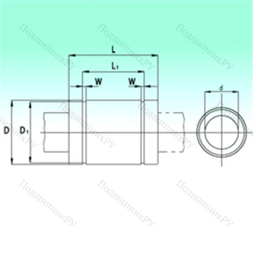 Подшипник шариковый линейный KB 1232-PP