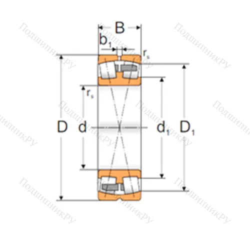 Подшипник роликовый радиальный самоцентрирующийся 23024 MBW 33