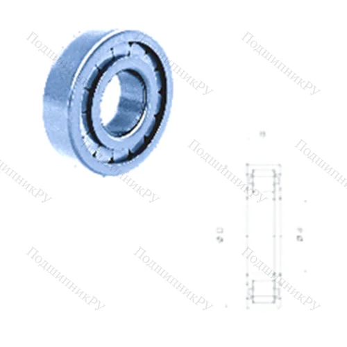 Подшипник роликовый радиальный NUP 309FM