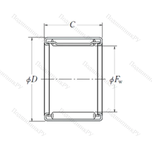 Подшипник игольчатый радиальный FJ-1512