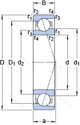 Подшипник 71917 CE/P 4A