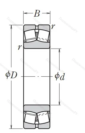 Сферический роликовый подшипник 22322 EAE 4 C 3