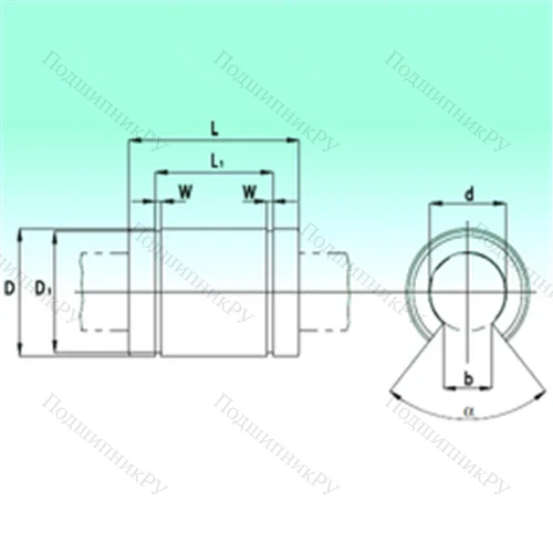 Подшипник шариковый линейный KBO 1029