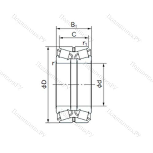 Подшипник роликовый радиально-упорный 50KBE 22