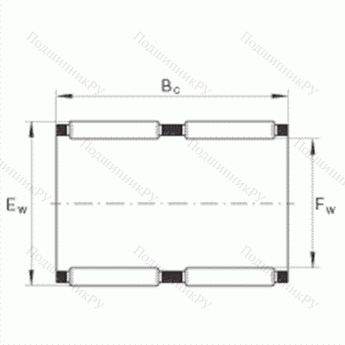 Подшипник роликовый игольчатый без колец K 95X 103X 40-ZW